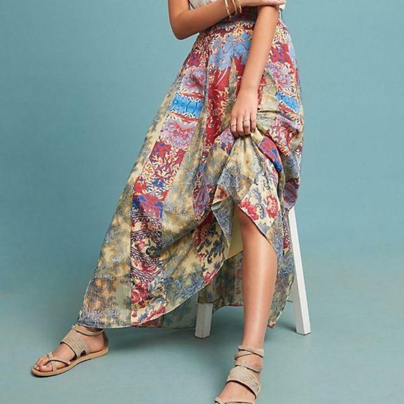 Anthropologie Dresses & Skirts - Anthropologie Hemant & Nandita Louvre Floral Skirt